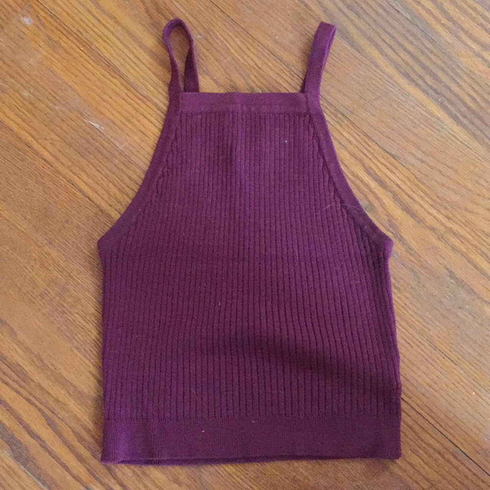 High Neck Crop Top